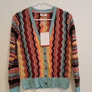 NWT Missoni for Target V Neck Cardigan Size Small